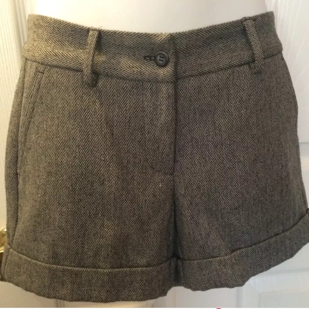 New ANNIE GRIFFIN Leatherman Shorts Herringbone Dress shorts